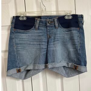 J. Crew Maternity Side Panel Cuffed Jean Shorts Size 27